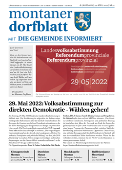 Montaner Dorfblatt April 2022